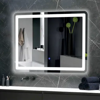 LED Spiegel „Espelho Q70“ 70x50cm 230V, 23W, 1750lm, 4000K, IP44 # Achtung! Separates Versandpaket # LED Spiegel „Espelho Q70“ 70x50cm 230V, 23W, 1750lm, 4000K, IP44 # Achtung! Separates Versandpaket #