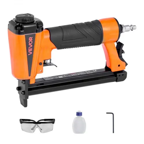 VEVOR Druckluft-Tacker, Druckluftnagler für 80er-Serie, 12,8 mm Krone, 6–16 mm Länge, Klammern, 70–110 PSI, Klammergerät für Holzbearbeitung, Polsterarbeiten, Handwerk, Heimwerkerprojekte VEVOR Druckluft-Tacker, Druckluftnagler für 80er-Serie, 12,8 mm Krone, 6–16 mm Länge, Klammern, 70–110 PSI, Klammergerät für Holzbearbeitung, Polsterarbeiten, Handwerk, Heimwerkerprojekte