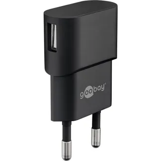 USB-Ladegerät 1 A (5W) schwarz USB-Ladegerät 1 A (5W) schwarz
