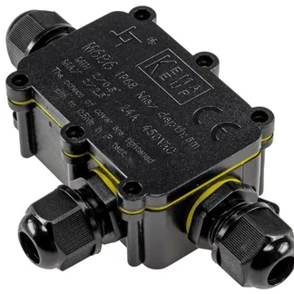 Kabelverbinderbox, 3 Anschlüsse,450V/24V IP68, Ø 6-11mm für Erdkabel, wasserdicht Kabelverbinderbox, 3 Anschlüsse,450V/24V IP68, Ø 6-11mm für Erdkabel, wasserdicht