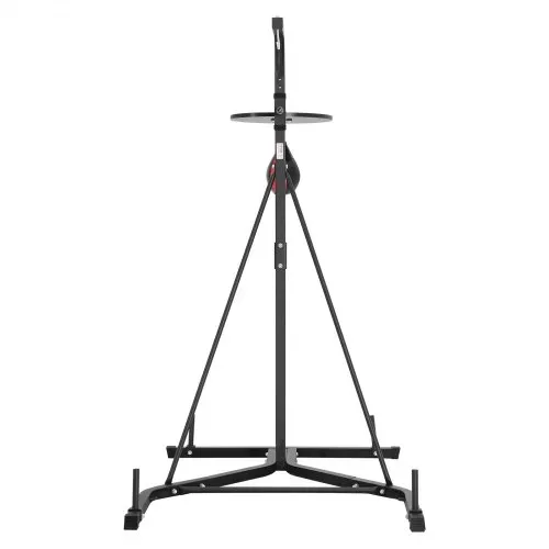 VEVOR 2 in 1 Boxsackständer Trainingsgerät Sandsackgestell aus Stahl, höhenverstellbare Boxsackhalterung (65 kg belastbar), Fitnessgerät Standboxtrainer Speedbag-Ständer für Fitness-Studio – Bild 10