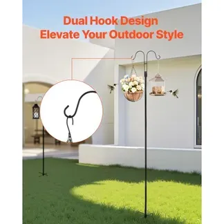 VEVOR Schäferhaken 8er-Pack, Hirtenhaken 195 cm, Garten Doppelhaken Laternenstab, 1,9 cm dicke Gartenhaken zum Aufhängen von Kolibri-Futterspendern, Pflanzenkörben, Solarlaternen, Windspielen VEVOR Schäferhaken 8er-Pack, Hirtenhaken 195 cm, Garten Doppelhaken Laternenstab, 1,9 cm dicke Gartenhaken zum Aufhängen von Kolibri-Futterspendern, Pflanzenkörben, Solarlaternen, Windspielen