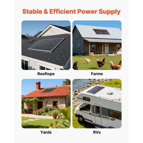 VEVOR Monokristalline Solarmodule, 100 W 2er-Pack, PV-Modul mit MC4-Ausgangsleistung & Aluminiumrahmen, Solarpanel IP65 wasserdicht, Netzunabhängiger Balkonkraftwerk für Auto, Boot, RV, Flachdach – Bild 5