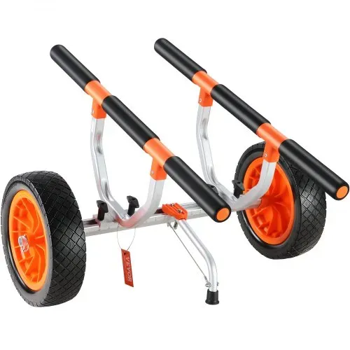 VEVOR Kajakwagen Kanuwagen aus Aluminiumlegierung 800x751x470mm bis 204kg belastbar 30cm Gummiräder 170-440mm Einstellbar Für Bootswagen Kajak Kanu Transportwagen Trolley Surfwagen Bootstrailer – Bild 9