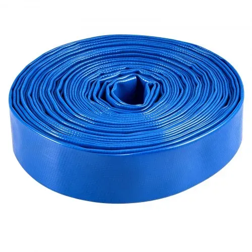 VEVOR Rückspülschlauch 1,5 Zoll 15,2 m PVC Flachschlauch Ablaufschlauch für Poolentwässerung und Bewässerung mit 90 psi, Anschlusswahl ohne Vorinstallierte Kupplungen für Verschiedene Pumpensysteme – Bild 10