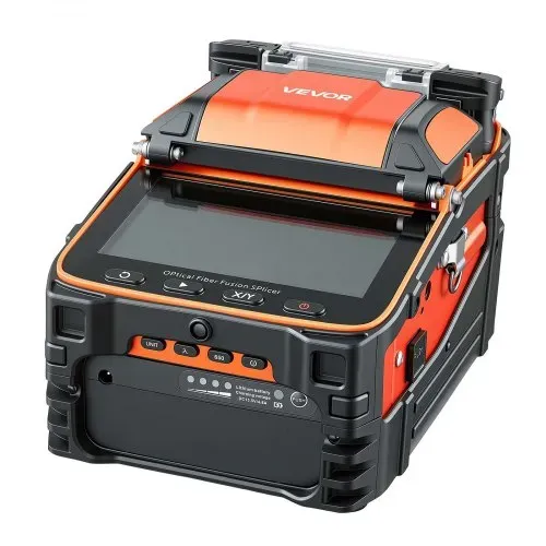 VEVOR Glasfaser-Spleißgerät LWL-Spleißgerät 6 Motoren 0,1µm Kernausrichtung, Fusionsspleißgerät mit VFL OPM für SM MM DS NZDS, 5s Spleißen, 15s Heizung, 5 Zoll Touchscreen, 3-in-1 Faserhalter, 7800mAh – Bild 10