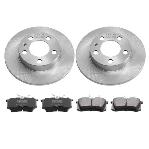 VEVOR Hinterradbremsen-Set, kompatibel mit AUDI A3 (8L), SEAT IBIZA, SKODA OCTAVIA, ROOMSTER, VW GOLF Ⅳ, Bremsscheiben, Keramik-Bremsbeläge, Ersatzset, 232 mm Hinterradscheiben – Bild 8