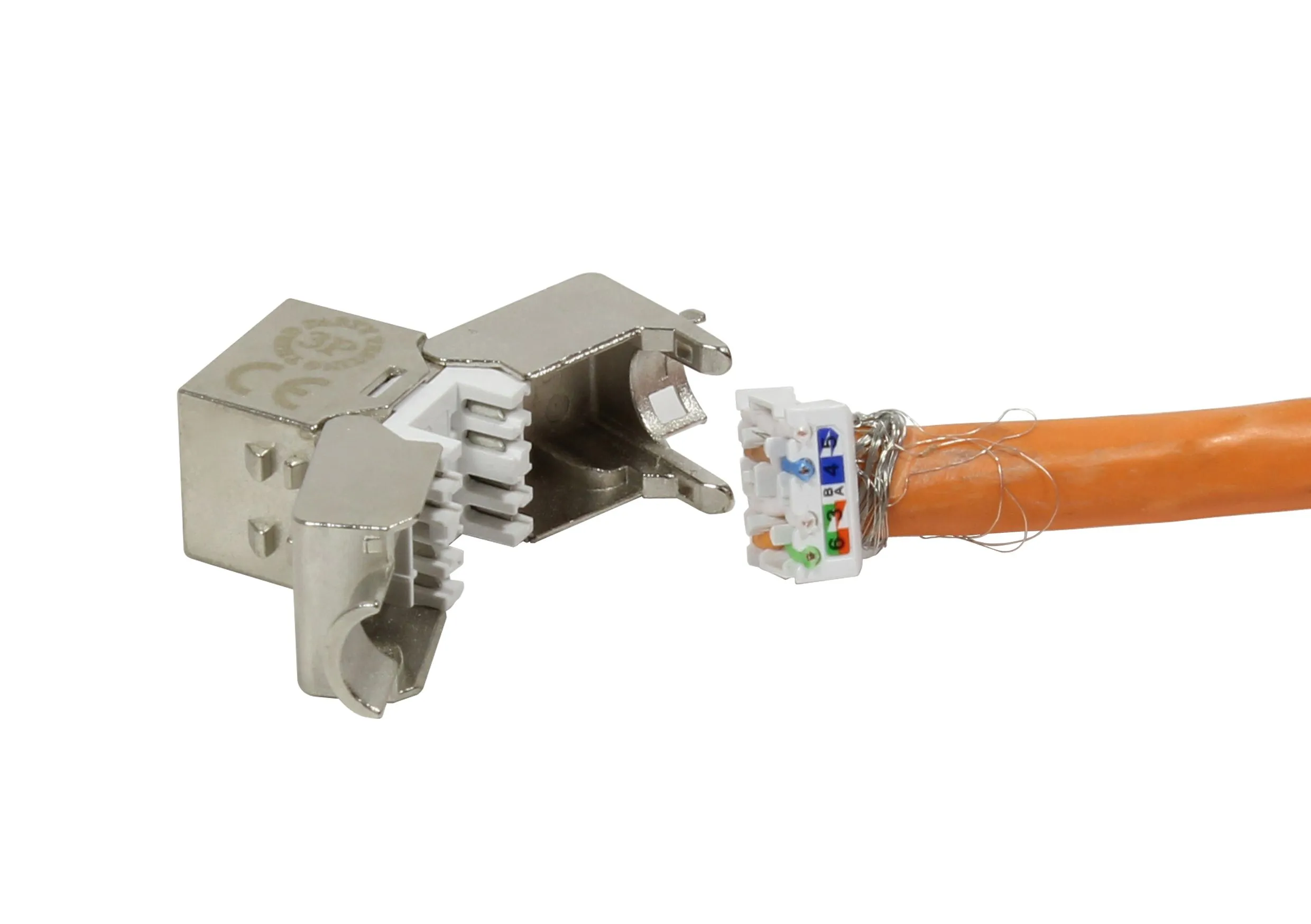 Keystone, Modul, TP-Buchse(RJ45), CAT6A, 500MHz, Slim-line/Short, 3P, Synergy 21, – Bild 6