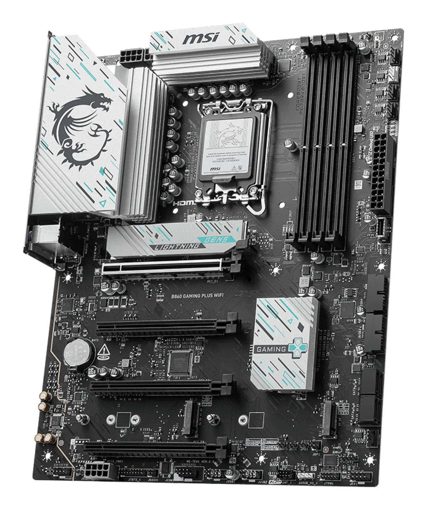 MSI B860 GAMING PLUS WIFI Motherboard Intel B860 LGA 1851 (Socket V1) ATX – Bild 3