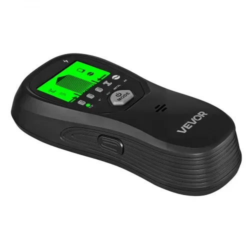 VEVOR Balkenfinder, Wandscanner, 5-in-1, elektronischer Multidetektor mit intelligentem Sensor, hochauflösendem LCD-Display & Audioalarm, für Metall, Wechselstromkabeln, Balken, Rohren, Schwarz – Bild 9