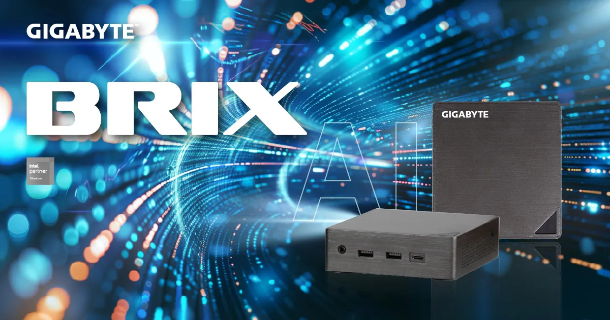 GIGABYTE BRIX Core Ultra 7 255H 2xDDR5 SO-DIMM 2HDMI 2USBC 0,46L Größe PC – Bild 5