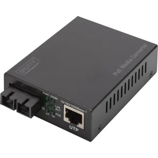 Gigabit PoE Medienkonverter, RJ45 / SC, SM, PSE Gigabit PoE Medienkonverter, RJ45 / SC, SM, PSE
