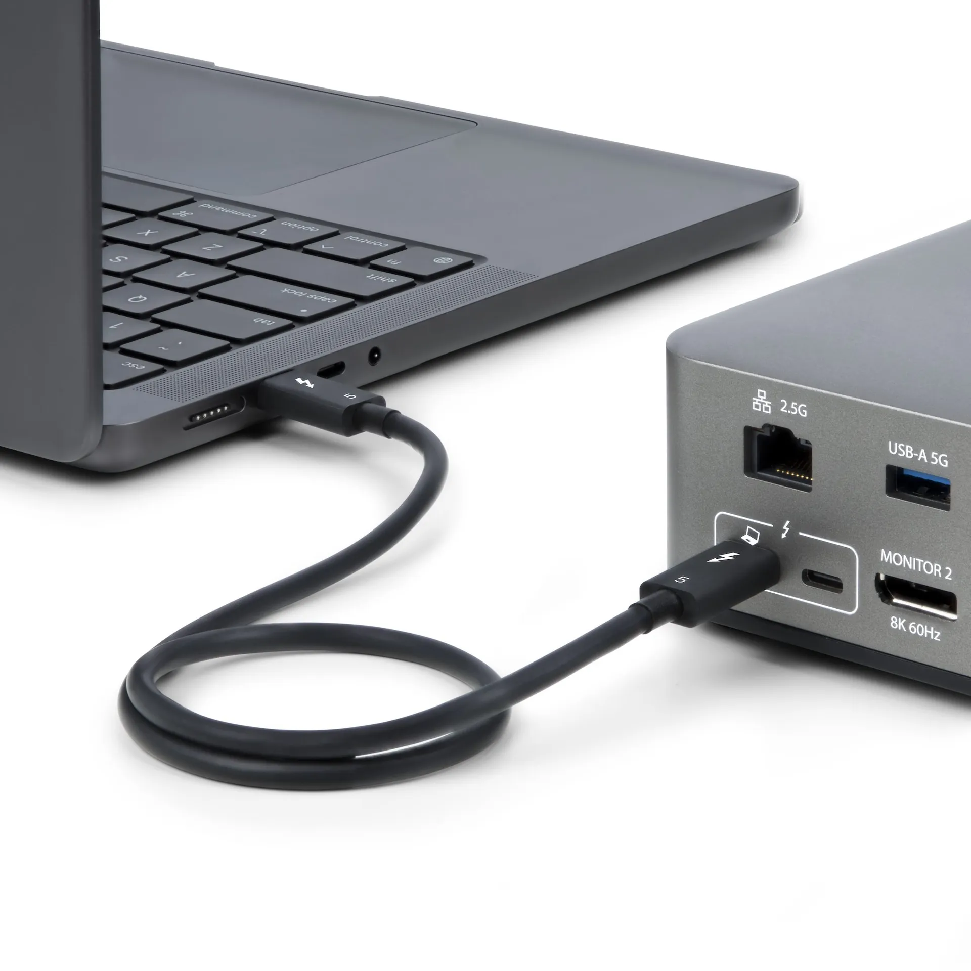 StarTech.com 1m Thunderbolt 5 Kabel, 80Gbps-120Gbps, 240W PD, 8K 60Hz, Thunderbolt-zertifiziertes Kabel, TB4, USB4, USB-C Kompatibel – Bild 6
