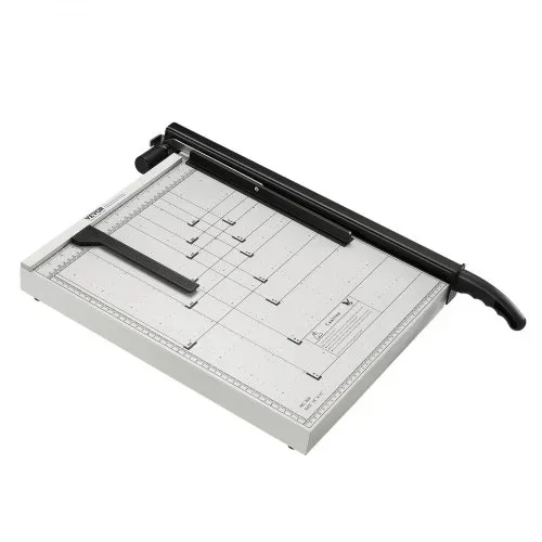 VEVOR Papierschneider Hebelschneider, 457,2 mm Max. Schnittbreite Manuelle Papierschneidemaschine, 15 Blätter Kapazität, mit Schutzschiene / Klingenarretierung für Karton / Pappe, Papierschneider – Bild 10