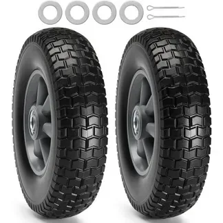 VEVOR Voll-PU-Runflat-Reifen, plattenfreier schlauchloser Reifen, 25,4 cm, 2er-Pack, 82 kg VEVOR Voll-PU-Runflat-Reifen, plattenfreier schlauchloser Reifen, 25,4 cm, 2er-Pack, 82 kg