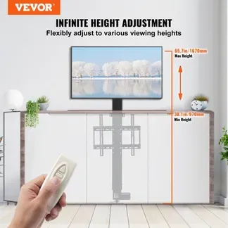 VEVOR TV-Ständer für LCD-LED-Plasmafernseher, Automatischer TV-Ständer, Aufzug für Fernseher, TV Lift Halterung 97,4 bis 167,4 cm, Höhenverstellbar & Stabil Max. 60 kg VEVOR TV-Ständer für LCD-LED-Plasmafernseher, Automatischer TV-Ständer, Aufzug für Fernseher, TV Lift Halterung 97,4 bis 167,4 cm, Höhenverstellbar & Stabil Max. 60 kg