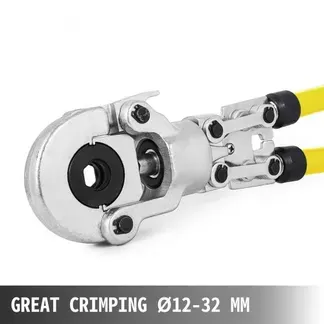 VEVOR Presszange V12, V15, V22, V28, TH16, TH20, TH26, TH32 mm, Crimpzange Presszange mit um 360° Drehbarem Kopf und Ergonomischem Gummigriff, Rohrpresszange Tragbar, Manuelle Kabelschuhzange VEVOR Presszange V12, V15, V22, V28, TH16, TH20, TH26, TH32 mm, Crimpzange Presszange mit um 360° Drehbarem Kopf und Ergonomischem Gummigriff, Rohrpresszange Tragbar, Manuelle Kabelschuhzange