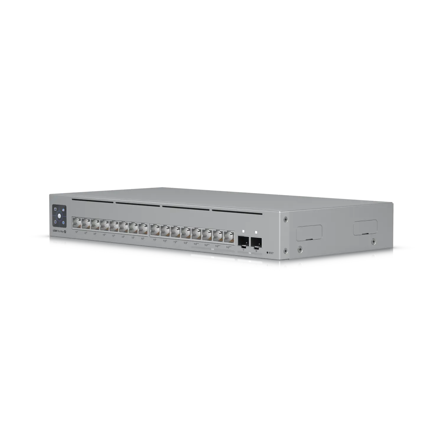 Ubiquiti Switch full managed Layer3 18 Port • 4x 2,5 GbE • 12x GbE • PoE Budget 180W • 4x PoE bt • 12x PoE at • 2x SFP+ • UniFi • USW-Pro-Max-16-PoE – Bild 2