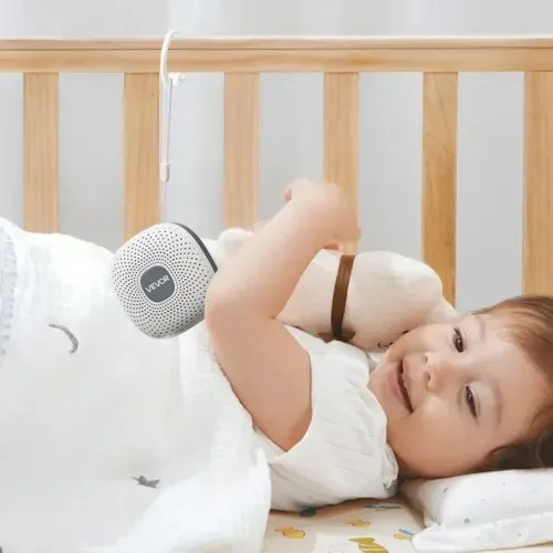 VEVOR Einschlafhilfe, White Noise Machine, 21 Musiktitel, 3-in-1 Soundmaschine mit weißem Rauschen, automatischer Abschaltfunktion, sanftem Ringlicht & Speicherfunktion, Rauschgerät – Bild 7