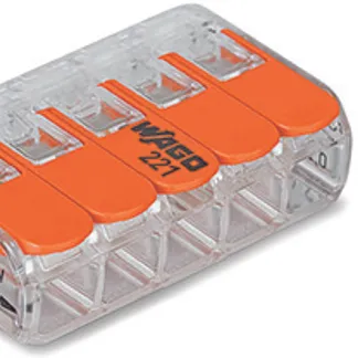 Wago Serie 221 – 5*4mm (25 Stück) Wago Serie 221 – 5*4mm (25 Stück)