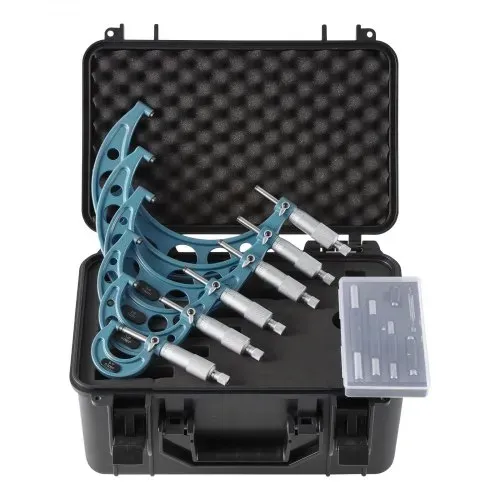 VEVOR Bügelmessschraube 4-tlg. Set, Mikrometer mit Messgenauigkeit von 0,0001/0,0002 Zoll, Messschraube für Metallbearbeitung & Maschinenbau, mit Schutzkoffer, 0-1/1-2/2-3/3-4/4-5/5-6 Zoll – Bild 9
