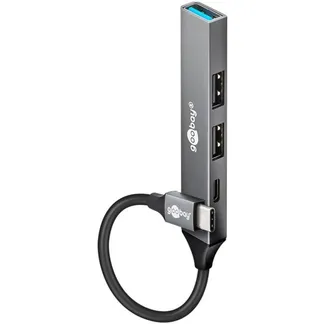 Slim 4-Port USB-Hub, USB-C auf USB-C™/USB-A USB 3.2 Gen1 Slim 4-Port USB-Hub, USB-C auf USB-C™/USB-A USB 3.2 Gen1