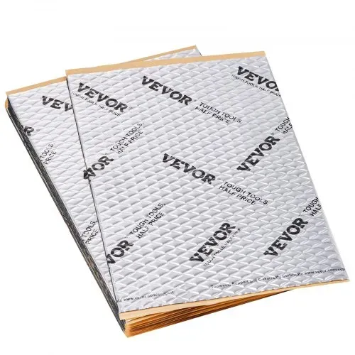 VEVOR 47er-Set Dämmmatte Auto 4,8m² Antidröhnmatte 248,9x398,8mm Fahrzeugdämmung 50mil (1,3mm) Stärke Aluminium-Folie Schallschutzmatte Hitzebeständig Lärmschutz Akustikdämmung Geräuschdämmung – Bild 9