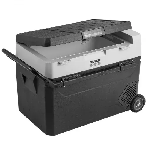 VEVOR tragbarer Autokühlschrank, 12 V Auto Kühlbox, 60 L Einzelzonen-Tragbarer Gefrierschrank Rollbar, einstellbar -20 bis 20 ℃, Kompressorkühler für Zuhause, Outdoor, Camping, Wohnmobil, Auto – Bild 8