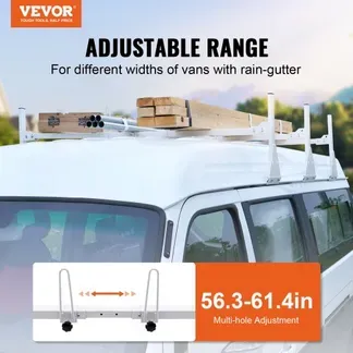 VEVOR Dachleiterträger Relingträger 3 Stk. 1430–1560 mm Länge Einstellbar Truck Rack 200–215 mm Höhe, 340 kg Belastbar Lkw Gepäckträger Racks Aluminiumlegierung gegen Rost, Korrosion Dachträger VEVOR Dachleiterträger Relingträger 3 Stk. 1430–1560 mm Länge Einstellbar Truck Rack 200–215 mm Höhe, 340 kg Belastbar Lkw Gepäckträger Racks Aluminiumlegierung gegen Rost, Korrosion Dachträger