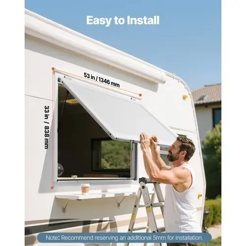 VEVOR Imbissfenster (1346 x 838 mm), Servicefenster mit Aluminiumrahmen für Imbissanhänger, Servierfenster mit 85°-Öffnungswinkel für Imbisswagen, regenwasserbeständiges Konzessionsfenster VEVOR Imbissfenster (1346 x 838 mm), Servicefenster mit Aluminiumrahmen für Imbissanhänger, Servierfenster mit 85°-Öffnungswinkel für Imbisswagen, regenwasserbeständiges Konzessionsfenster