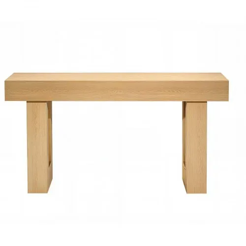 VEVOR Konsolentisch Sofatisch (160 x 35 x 85 cm / L x B x H), schmaler rechteckiger Eingangstisch aus Spanplatte für Flur Schlafzimmer Wohnzimmer Foyer, Flurtisch Beistelltisch Naturholz – Bild 8