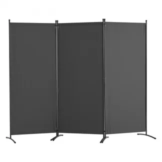 VEVOR Raumteiler Trennwand 3-teiliger Paravent Stellwand, faltbarer Sichtschutz für Büro Schlafzimmer Esszimmer Arbeitszimmer Balkon, Raumtrenner freistehend (228 x 52 x 184 cm), Grau VEVOR Raumteiler Trennwand 3-teiliger Paravent Stellwand, faltbarer Sichtschutz für Büro Schlafzimmer Esszimmer Arbeitszimmer Balkon, Raumtrenner freistehend (228 x 52 x 184 cm), Grau