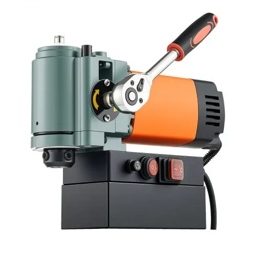 VEVOR Magnetbohrmaschine mit niedrigem Profil, 1300 W, 35 mm Bohrdurchmesser, 10000 N Leistung, tragbare Magnetbohrmaschine mit Weldon-Schaft, für Metalloberflächen Industrie Heimwerker – Bild 8