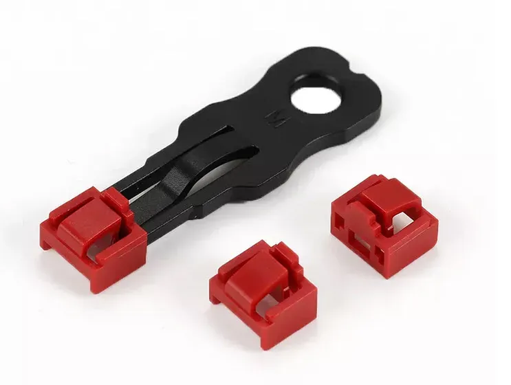 TP-Stecker TP/RJ45 Blocker Rot 10er Pack mit 1x Sicherheitsschlüssel, Staubschutzkappe, Netzwerk-Schutzschloss, Portblocker, – Bild 2