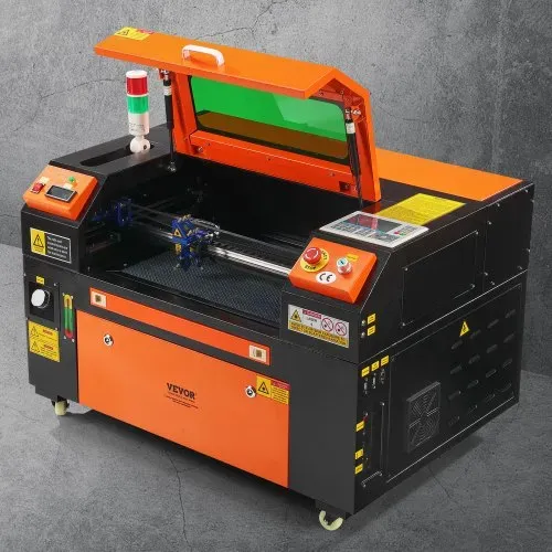 VEVOR 50 W CO2-Lasergravierer, 300x500mm, 500mm/s Laserschneidmaschine mit 2-Wege-Pass-Air-Assist, kompatibel mit LightBurn, CorelDRAW, AutoCAD, Windows, Mac OS, Linux, für Holz, Acryl, Stoff – Bild 7