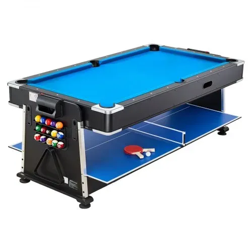 VEVOR Spieltisch Kombi 3 in 1 Airhockeytisch Billardtisch Tischtennistisch für Familienabende, Partys und Unterhaltung, Schneller Wechsel per Flip-Design, Luftstromsystem und Komplettes Zubehörset – Bild 9