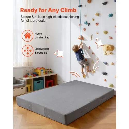 VEVOR Crashpad (180 x 121 x 20 cm) Sensorische Kindermatte mit weichem, dickem Schaumstoff & waschbarem Bezug, für Sinnesräume für Kinder und Erwachsene zum Springen Spielen Klettern Turnen VEVOR Crashpad (180 x 121 x 20 cm) Sensorische Kindermatte mit weichem, dickem Schaumstoff & waschbarem Bezug, für Sinnesräume für Kinder und Erwachsene zum Springen Spielen Klettern Turnen