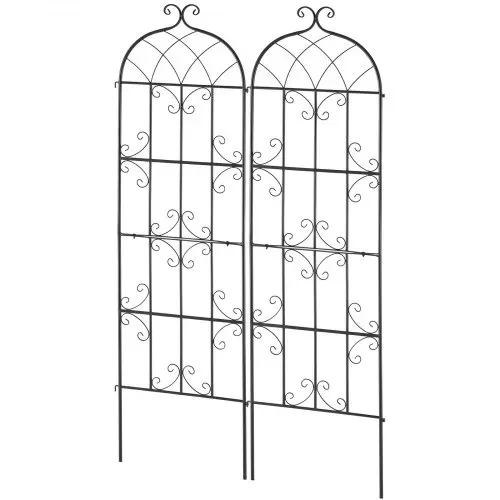 VEVOR Rankhilfe für Kletterpflanzen, 51x180 cm, Kletterhilfe, 2er-Set rostfreies Metallspalier für Gartenblumen, Rankgitter für Rosen, Gurkenstütze, dekoratives Clematis-Spalier für Innenhöfe & Rasen – Bild 8
