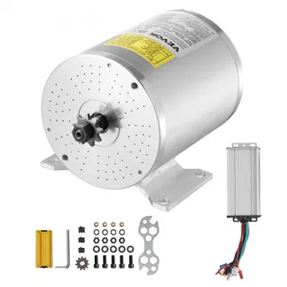 VEVOR 2000 W elektrischer bürstenloser Gleichstrommotor-Bausatz – 48 V 4300 U/min 4,8 Nm Elektromotor mit verbessertem Drehzahlregler, Ideal für Go Karts E-Bike Motorrad Roller VEVOR 2000 W elektrischer bürstenloser Gleichstrommotor-Bausatz – 48 V 4300 U/min 4,8 Nm Elektromotor mit verbessertem Drehzahlregler, Ideal für Go Karts E-Bike Motorrad Roller