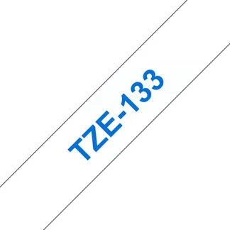 Brother TZE-133 Etiketten erstellendes Band Blau auf transparent Brother TZE-133 Etiketten erstellendes Band Blau auf transparent