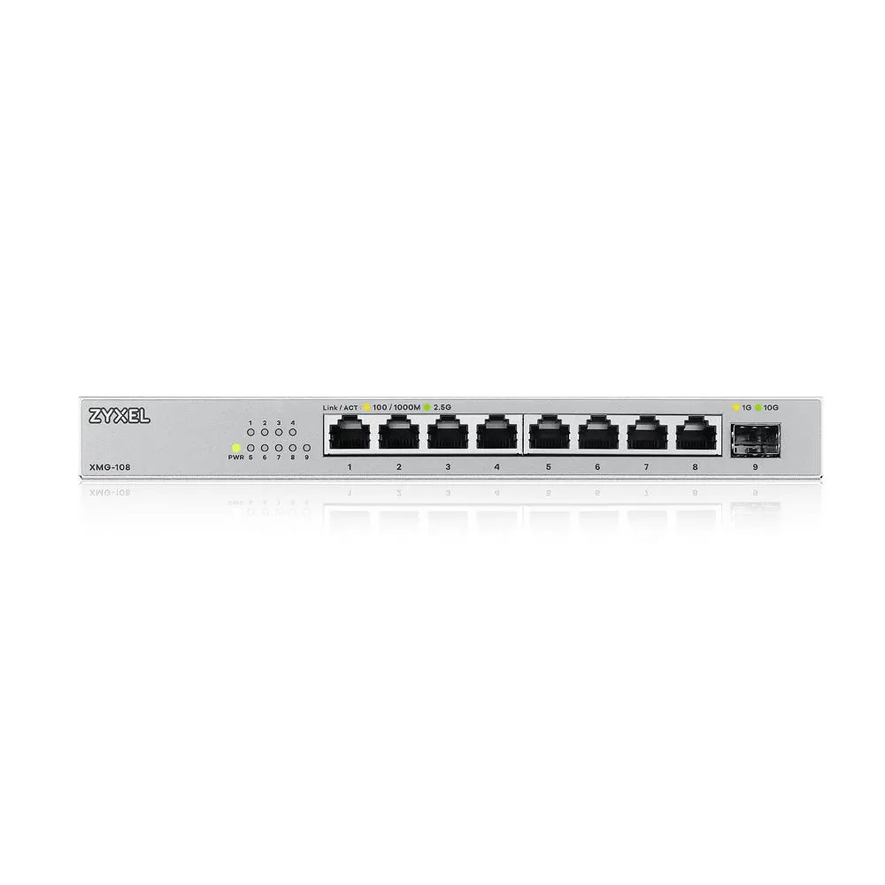 Zyxel XMG-108 Unmanaged 2.5G Ethernet (100/1000/2500) Silber – Bild 2