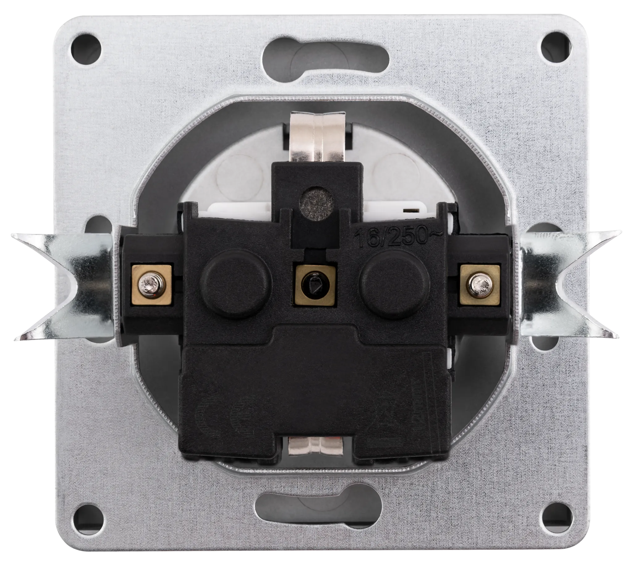 Schutzkontakt-Steckdose McPower ''Shallow'' 250V~/16A, Steckanschluss, anthrazit – Bild 2