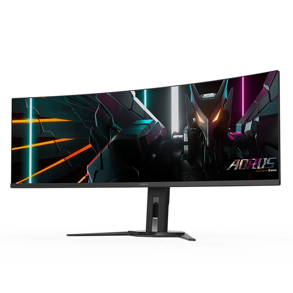 GIGABYTE Gebogener Gaming-Monitor CO49DQ OLED - 5120x1440 (DQHD), 1800R, 144Hz, 0,03ms, KVM, FreeSync Premium Pro, HDMI 2.1 – Bild 3