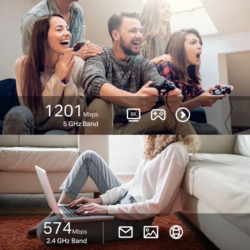 TP-Link AX1800 Drahtloser USB-Adapter mit zwei Antennen und hoher Verstärkung – Bild 4