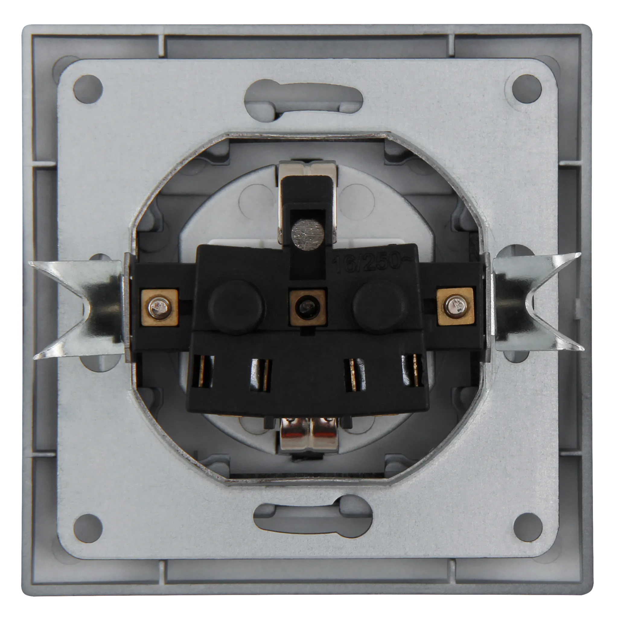 Schutzkontakt-Steckdose McPower ''Flair'', 250V~/16A, UP, IP44, anthrazit,2er-Pack – Bild 3