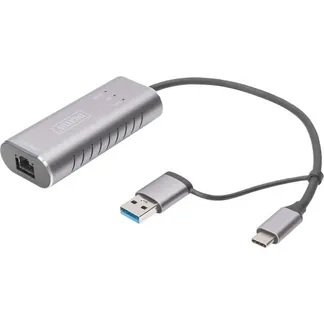 USB 3.2 Gen 1 Adapter, USB-C Stecker > RJ-45 Buchse USB 3.2 Gen 1 Adapter, USB-C Stecker > RJ-45 Buchse