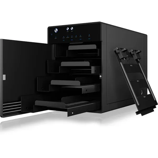 ICY BOX IB-3740-C31, Externes 4-fach Single Mode System für 3,5" SATA I/II/III Festplatten, USB 3.1 Gen2, Type-C Host – Bild 3