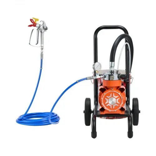 VEVOR Membran-Airless-Farbspritzgerät 900 W, Rollbares Farbspritzgerät mit 15,17 MPa Hochdruck, 10 m Hochdruckschlauch, Reinigungsnadel und Bürste, für DIY-Sprüharbeiten im Innen- und Außenbereich – Bild 10