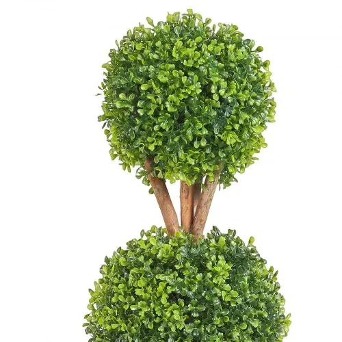 VEVOR Buchsbaumkugel Künstlich 122cm hoch Garten Deko Buchsbaum im Blumentopf Kugel künstlich Buchskugel Kunstpflanze aus PE, Holz, PP inkl. 2 Stk. Dekorative LED-Leuchten und 10 Stk. Ersatzblätter – Bild 10