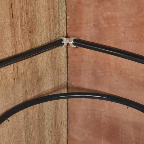VEVOR Luftkompressor-Leitungssatz, 60,96 m x 19,05 mm Druckluftschlauch, HDPE-Aluminium-Druckluftrohrsystem, einfach zu installieren, Druckluftleitungssatz für Garagenwerkstätten, schwarz – Bild 7